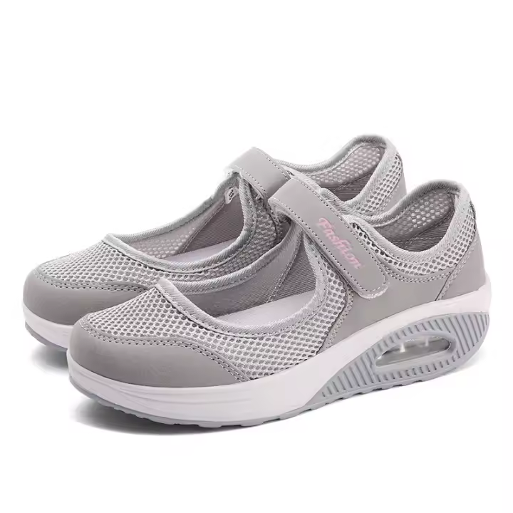 2025 de mediana edad madre zapatos de caminar de malla casual zapatos deportivos de las mujeres hueco cojín de aire mecedora zapatos zapatos para correr. - 1