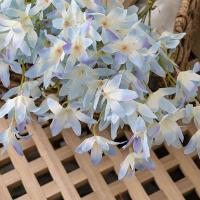 10 Uds. De flores artificiales de Oncidium de lujo, flor de orquídea de simulación elegante y realista, flores falsas de plástico para decoración del jardín del hogar - details 12