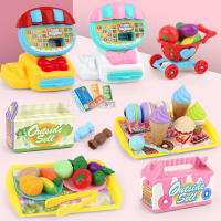 Mini juego de comida en miniatura para niños y niñas, juguetes de cajero para compras en efectivo, helados, frutas, supermercado, regalo - details 1