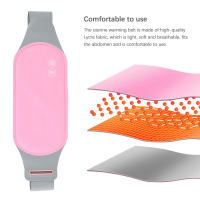Almohadilla de calor Menstrual para mujer, masajeador eléctrico de período, alivio de cólicos vibratorios, cintura, estómago, cinturón Abdominal cálido - details 17