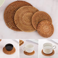 Manteles Individuales aislantes para cocina, tapetes acolchados para mesa, almohadilla para cuenco, posavasos de ratán - details 2