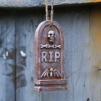 4 Uds Mini RIP lápidas calaveras DIY cementerio ataúd cementerio miniatura decoración de Halloween accesorios de adornos de jardín de hadas - details 15