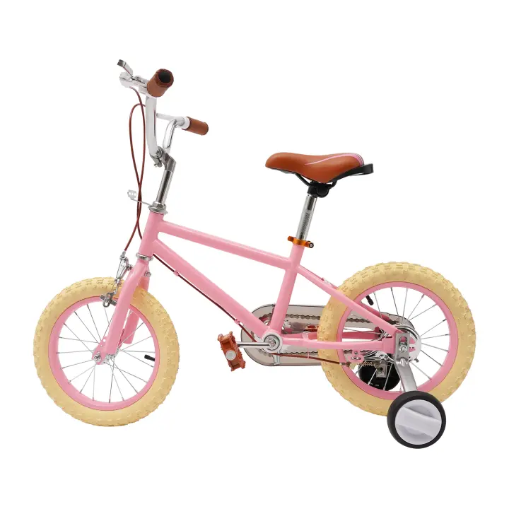 Bicicleta para niños de 14 pulgadas, adecuada para niños y niñas, con ruedas de entrenamiento de colores, niños de más de 3 a 4 años - 1