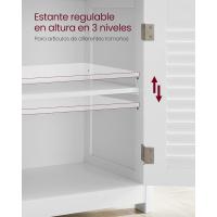 Cocina, Organizador Compartimiento Abierto, Almacenaje 2 Puertas, 30 x 60 x 80 cm, Blanco BBC40WT - details 5