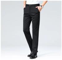 Pantalones informales elásticos para hombre, pantalones de traje de negocios, pantalones de vestir transpirables para primavera y verano, pantalones de trabajo de longitud completa para hombre - details 12