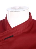 Camisa de Chef para hombre, uniforme de trabajo, abrigo de Chef con cuello cruzado, cocina, restaurante, Hotel, chaqueta de cocina Unisex con bolsillos, Tops de Chef - details 24