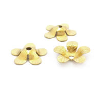 Tapas de cuentas de flores de latón de color no chapado, suministros de joyería Diy de alta calidad, collar, pendientes, accesorios para mujer - details 36