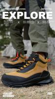Zapatos de Trabajo Ligeros Impermeables, Antideslizantes, Pisada Segura con Punta de Acero - details 1