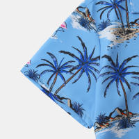 Camisa de manga corta para hombre, Camisa ajustada con estampado de flores fragmentadas, serie CS, primavera y verano, 2024 - details 125