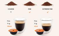 Cápsulas Tassimo reutilizables compatibles con Tassimo Bosch, (60 ml) + 1 (180 ml), tapa con código de barras legible - details 2