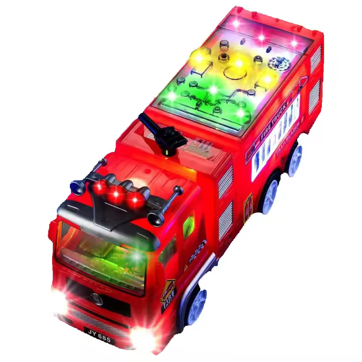 Juguete de Camión de Fuego Eléctrico con Luces y Sonidos Vehículos de Emergencia para Niños de 3-5 Años Juego de Vehículos - 1