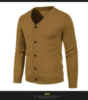 Cardigan de Moda para Hombres Abrigo de Punto de Manga Larga con Botones - details 13