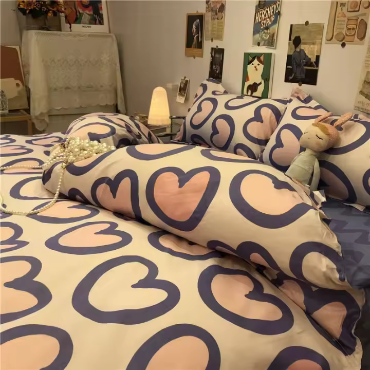 Conjunto de Ropa de Cama de Astronauta Estilo Coreano Funda de Edredón de Rocket para Niñas - 1