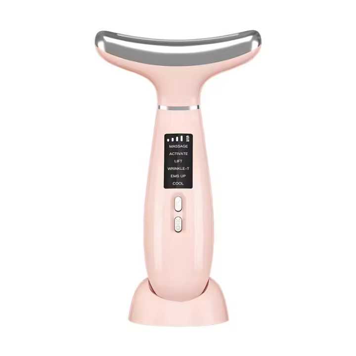 Terapia de luz roja para la cara, masajeador facial, herramienta para el cuidado de la piel, antienvejecimiento, en casa, levantamiento y estiramiento de la piel flácida - 1
