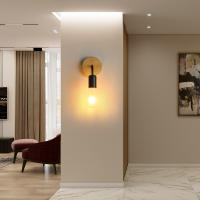 Goeco-Lámpara de Pared ajustable Para Dormitorio, Pasillo, Escaleras, Bar, color Negro, Industrial, 2 Piezas - details 6