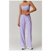 Pantalones acampanados de mujer con logotipo personalizado, con bolsillos, casuales, holgados, para yoga, deportivos. - details 6