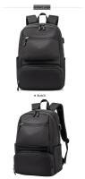 Mochila impermeable con carga USB para hombre, bolsa grande para ordenador portátil de 15,6 pulgadas, escolar - details 7