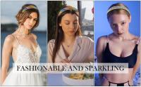 Diademas EWENSOO de Pulsera de Cristal Brillante y Perla Accesorio de Cabello de Moda para Mujeres - details 8