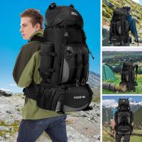 Mochila impermeable de 90L para hombres, bolsa de gran capacidad para el senderismo, camping, viajes, deportes al aire libre - details 1