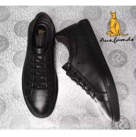 Zapatos deportivos informales para hombre, capa superior de piel de vaca y suela de goma estilo caminar a la moda con logotipo de canguro - details 10
