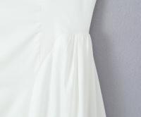 Vestido Midi largo sin mangas para mujer, traje elegante con espalda descubierta, cuello redondo, cintura baja, corte en A, ideal para fiesta y vacaciones de verano - details 6