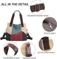 Bolso de Lona para Mujer Bolso de Las Señoras de la Lona Bolso de Hombro de Las Mujeres Bolso Bandolera Bolso Tote Bolso Shopper - details 1