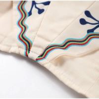 OUWU Conjunto de Top corto estampado para mujer, manga elegante con volantes, cuello cuadrado, sin mangas, Falda plisada de cintura alta, nuevo para 2024 - details 7