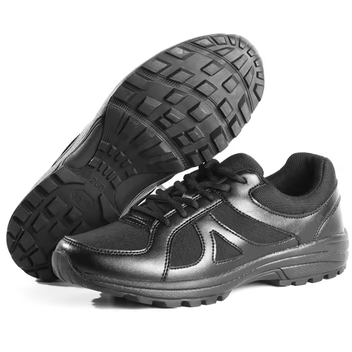 Nuevo estilo, zapatillas de entrenamiento para correr para hombre, zapatos de entrenamiento de lucha contra incendios resistentes al desgaste del verano, transpirables, antideslizantes, negros - 1