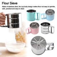 Tamiz de harina de acero inoxidable, tamiz de polvo de taza, Gadget de cocina de malla para pasteles, tamiz de malla de azúcar, tamiz para hornear - details 0