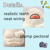 Muñeco De Peluche Tiburón Musculoso De 40CM Juguete De Peluche De Dibujos Animados Para Niños Y Niñas Regalo Para Novio O Amigo Material Coton PP Relleno Regalo Para Adultos - details 1