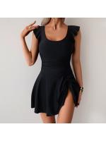 Traje de baño de una pieza 2025, falda deportiva de primavera, traje de baño conservador de talla grande para mujer. - details 2
