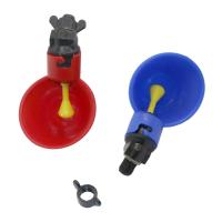 Taza para beber de pollo, bebedero automático, comedero para pollos, vasos de plástico para beber agua para aves de corral, fácil instalación con tornillos, 1 unidad - details 3