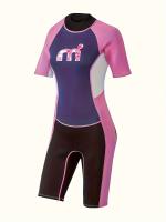 Traje De Neopreno Corto Para mujer, Para Surfear, Bucear, De Secado Rápido, Traje De Baño Deportivo Acuático, Con Bolsillo - details 0