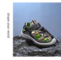Sandalias de playa para niños, zapatos deportivos antideslizantes, transpirables, suaves, planos, Punta cerrada, seguridad, Verano - details 11