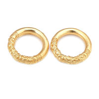 Anillo de Cierre Redondo de Brasso Dorado Mate Joyería de Alta Calidad - details 16