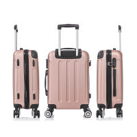 Maleta Cabina Mano ABS 55x40x20cm (40L)- 20 Pulgadas - Wizzair Ryanair Vueling Iberia - NegroAzulRosaDoradoPlateadoAmarilloRojoRosaPaloTurquesaVerdeMentaMorada - details 1