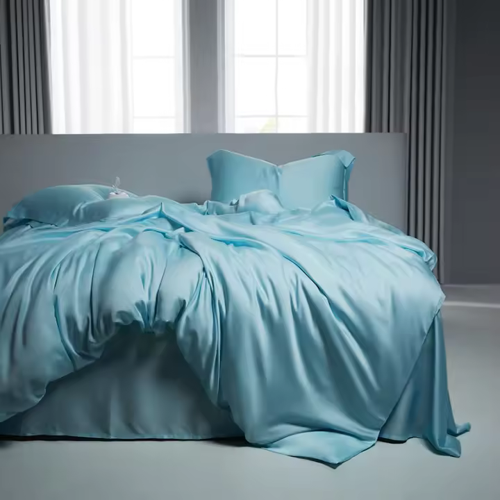 Juego de Ropa de Cama de Lujo 2025 Algodón 100%, Manga Larga, Cuenta de Hilo Alta, Sateén Jacquard, Tamaño de Cama 1.8m - 1