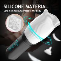 Vibrador Oral de Rotación Automática Placer Sensorial para Hombres Juguete de Entrenamiento de Placer Delayo Motion de Espiral - details 2