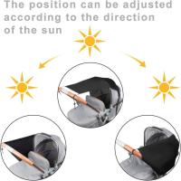 Cubierta parasol extendida para cochecito de bebé, protector solar transpirable, dosel para cochecito de bebé, visera ligera Anti-UV para cochecito - details 3