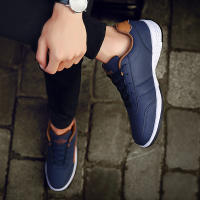 Zapatillas de deporte de moda para hombre, zapatos informales de lujo, transpirables, de tendencia, de cuero, para caminar, tenis y tabla - details 21