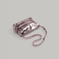 Doble correa plisada correa de lazo bolsa bajo el brazo,,Bolso de hombro de las mujeres,Bolsa de motorista de la vendimia - details 5