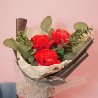 Ramo de Rosas Artificiales Resistente a UV Ideal para Decoración de Hogar, Regalo de San Valentín y Aniversario Tipo de Maceta - details 5