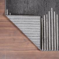 Alfombra de salón bohemia a rayas, resistente a las manchas, para sala de estar, cocina, dormitorio, comedor, oficina en casa - details 3