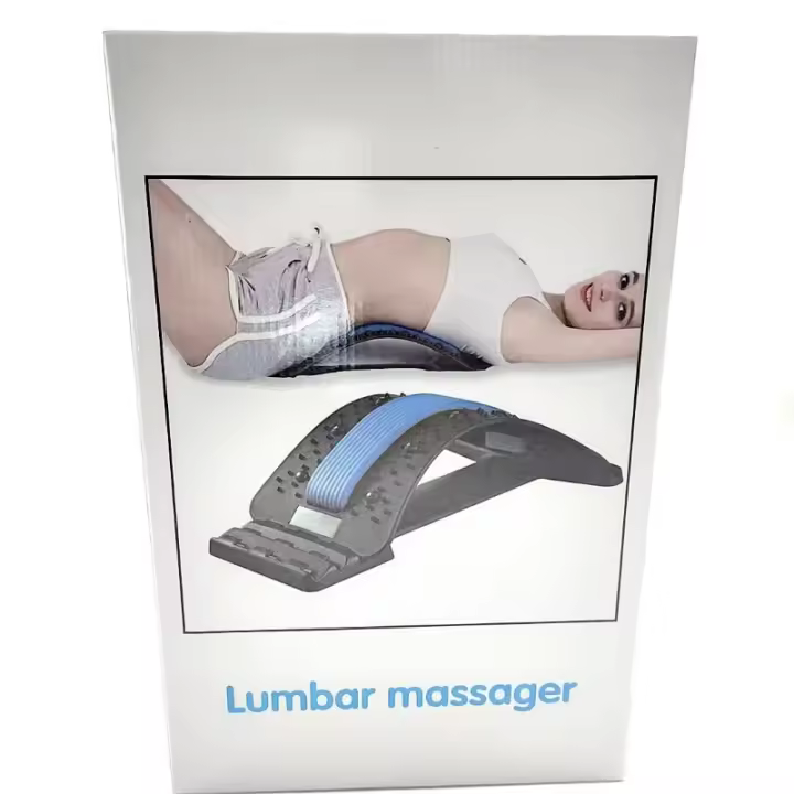 Chupete Lumbar Masajeador Lumbar Corrección Espina Tracción Camilla Acupuntura Terapia Magnética Relajación Cojín de Espalda - 1