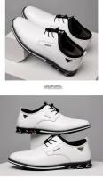 Zapatos Casuales para Hombre Mocasines de Moda sin Cordones, Zapatos de Trabajo de Cuero con Plataforma, Talla Grande 50 - details 9