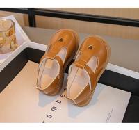 Zapatos de cuero de princesa para niñas, zapatos planos con correa en T, calados con corazón, bonitos y suaves, primavera y otoño, 2024 - details 8
