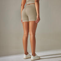 Hamidou-pantalones cortos de Yoga sin costuras para mujer, Shorts de entrenamiento con realce de glúteos, ropa deportiva para gimnasio - details 14