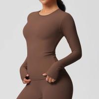 Camisetas de Entrenamiento Sin Costuras para Mujer Ropa Deportiva de Yoga de Manga Larga - details 2