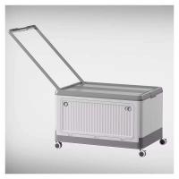 Caja de almacenamiento plegable grande con ruedas, utilizada para organizar libros, ropa, refrigerios, juguetes y carritos de compras de los estudiantes. - details 0
