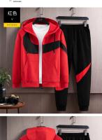 Ropa deportiva para hombre, traje informal con capucha, cárdigan para correr, conjunto de 2 piezas, Otoño e Invierno - details 24